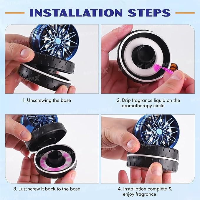 Car Aromatherapy Powered Wheel