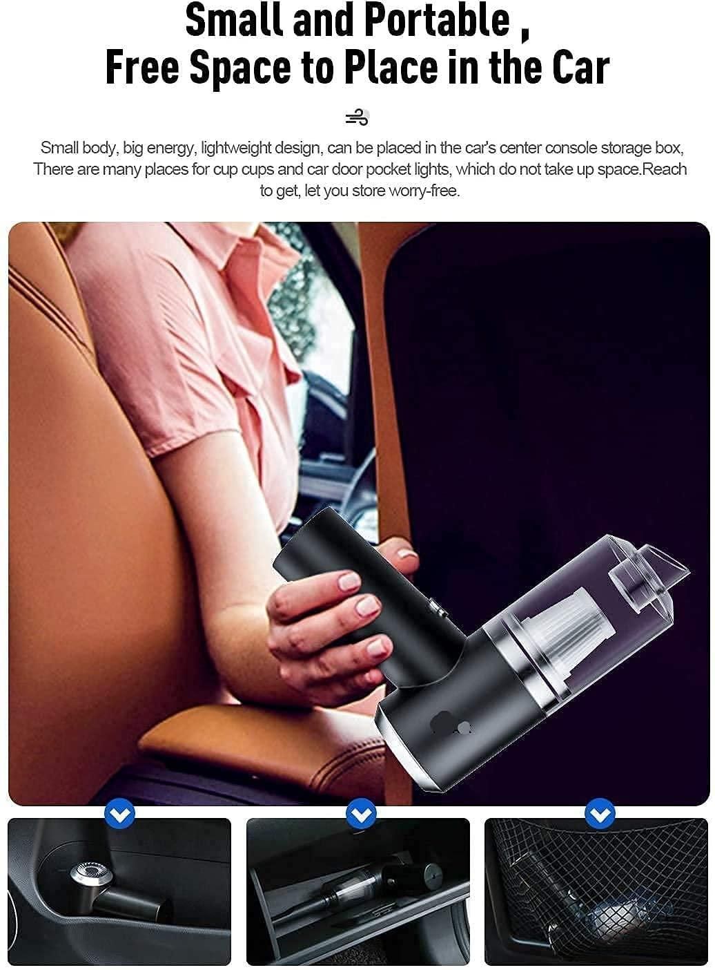 Portable Wireless Vacuum Cleaner For Car & Home