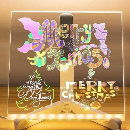 3D LED Light Glass Acrylic Writing pad