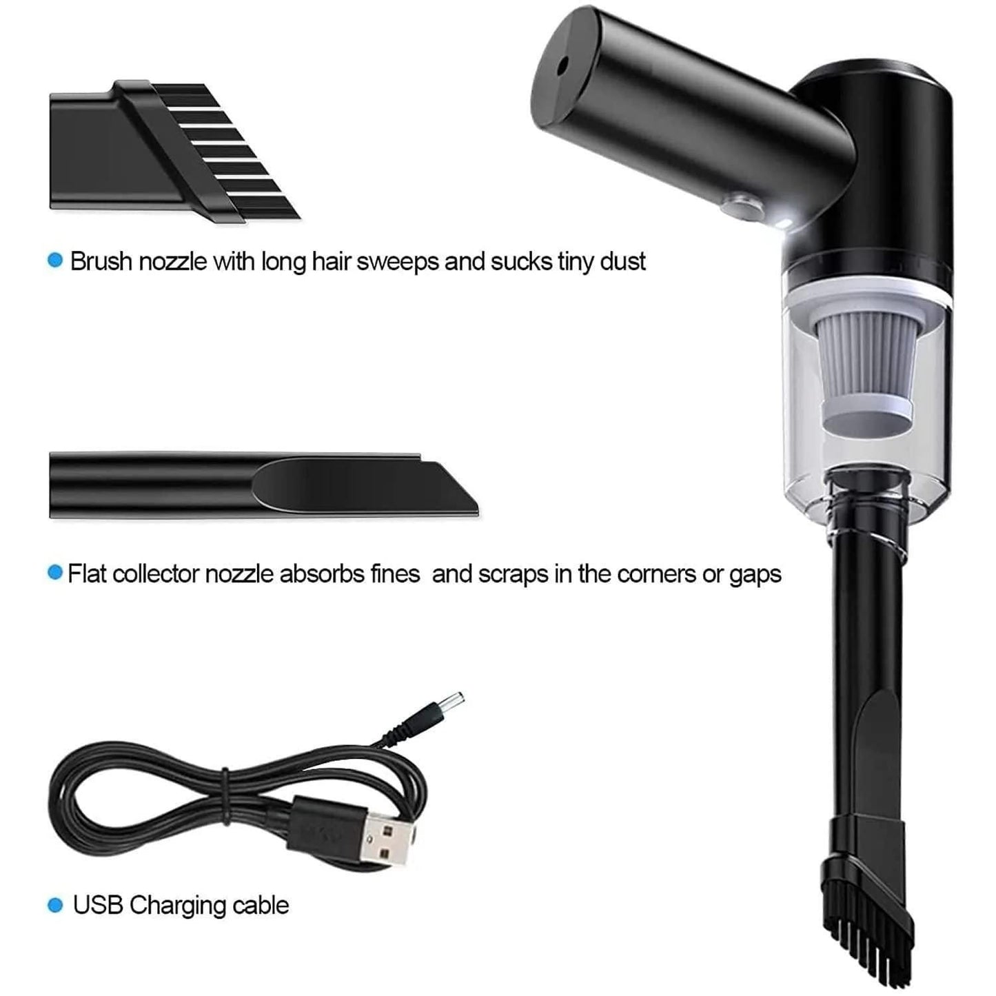 Portable Wireless Vacuum Cleaner For Car & Home