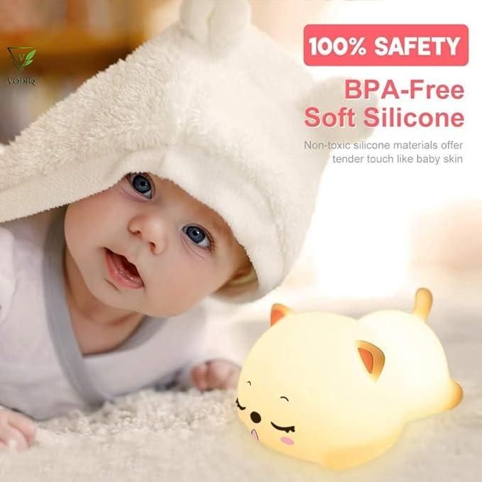 Cute Cat Animal Silicone Night Light