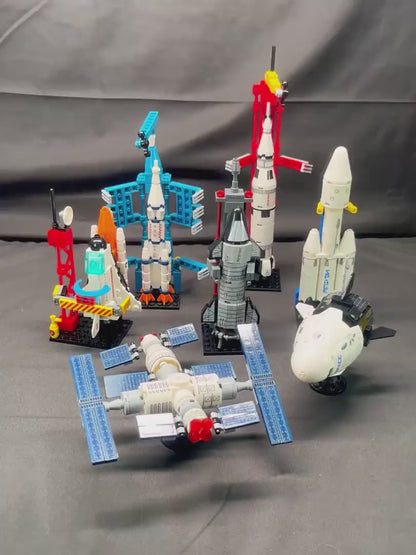 DIY 8 in 1 Spacecraft Building Blocks for Kids